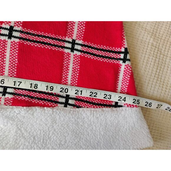 XXL Plaid "Santa" Skirt. Christmas. Holiday. Winter. Cheer. Ugly Sweater. - Picture 9 of 11